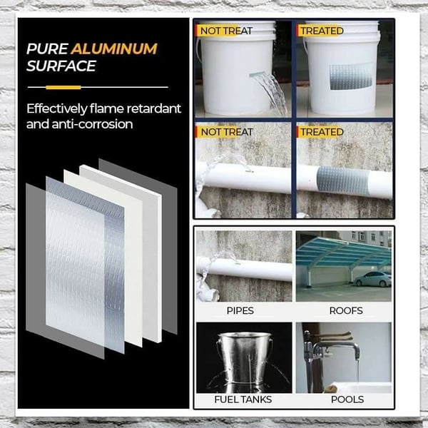 🎁Limited time 60% OFF⏳Strong Self-adhesive Aluminum Foil Waterproof Butyl Tape