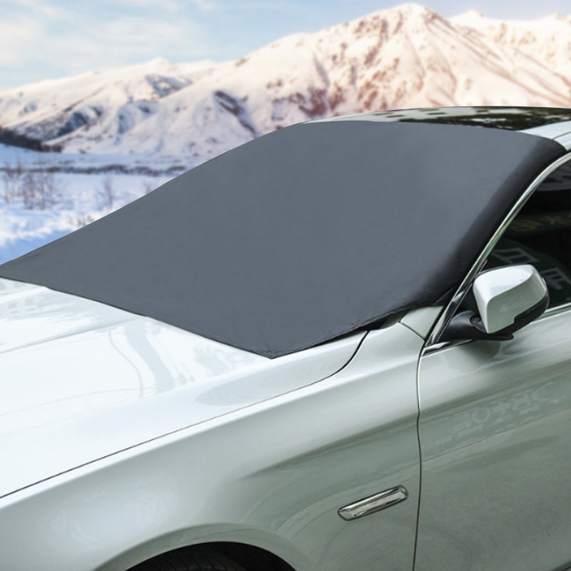 4-Layer Magnetic Windshield Car Cover - Thermal Insulation & Frost Protection with Easy Installation ❄️🔗