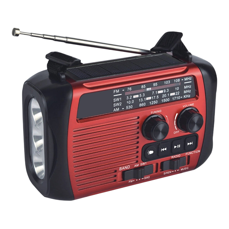 Multi-Function Hand-Crank Solar Emergency Radio