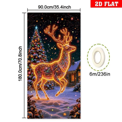 ⏰Christmas Limited Sale 49% OFF!!🎄Christmas Door Cover For Instant Holiday Decor