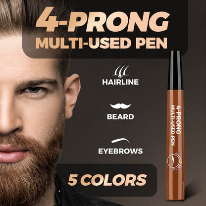 4-Prong Microblading Pen – Natural Hair-Like Brow, Beard & Hairline Filler