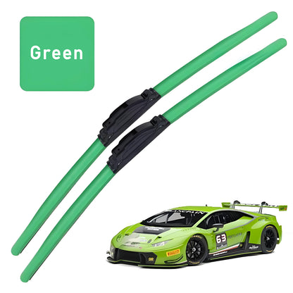 🔥Hot Selling Products of 2025🔥Colourful Silent Windshield Wipers - Easy to install quick-release clip, Durable and Wear-resistant Stylish Design for Clear, Quiet Drives!