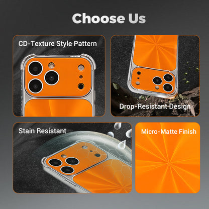 Quad-corner Drop-proof CD-texture Case for iPhone.