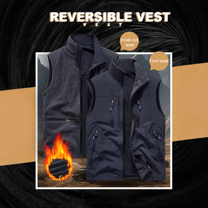 ⏰Limited Time Sale 50% OFF🔥🧥Men's Oversized Sleeveless Vest Jacket With Pockets