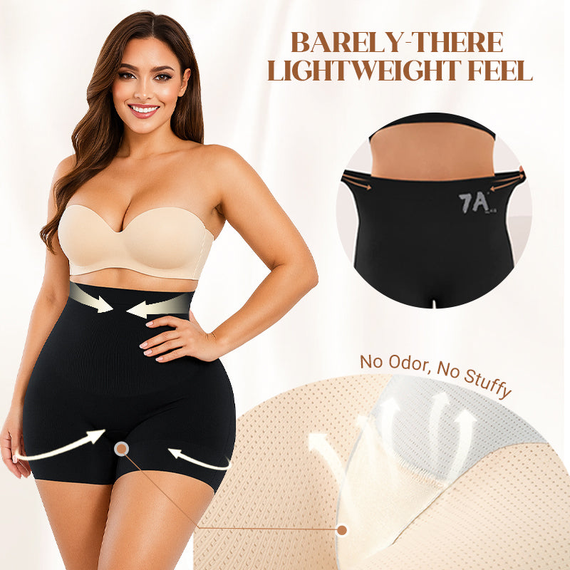 Women's High-Waisted Ice Silk Tummy Control and Butt Lift Underwear