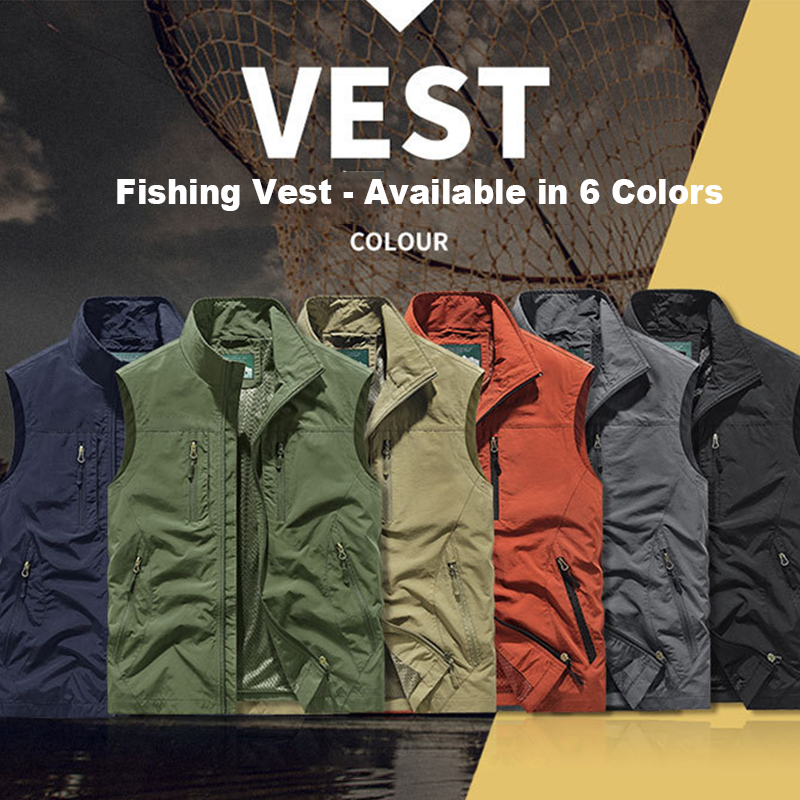 ⏰Limited Time Sale 50% OFF🔥🧥Men's Oversized Sleeveless Vest Jacket With Pockets
