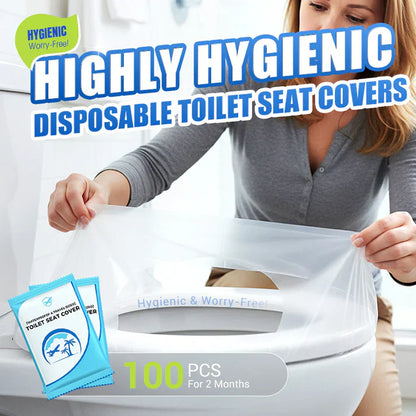 🎁2025 Hot Sale🎁- 50% OFF💥 Disposable Plastic Toilet Seat Cover - No Worry Of Public Toilet Anymore👋