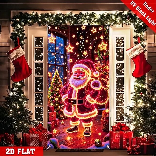⏰Christmas Limited Sale 49% OFF!!🎄Christmas Door Cover For Instant Holiday Decor