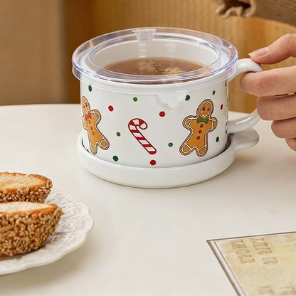 🎅Christmas Sale🎅25-oz Mug Meals w/ Lid-its