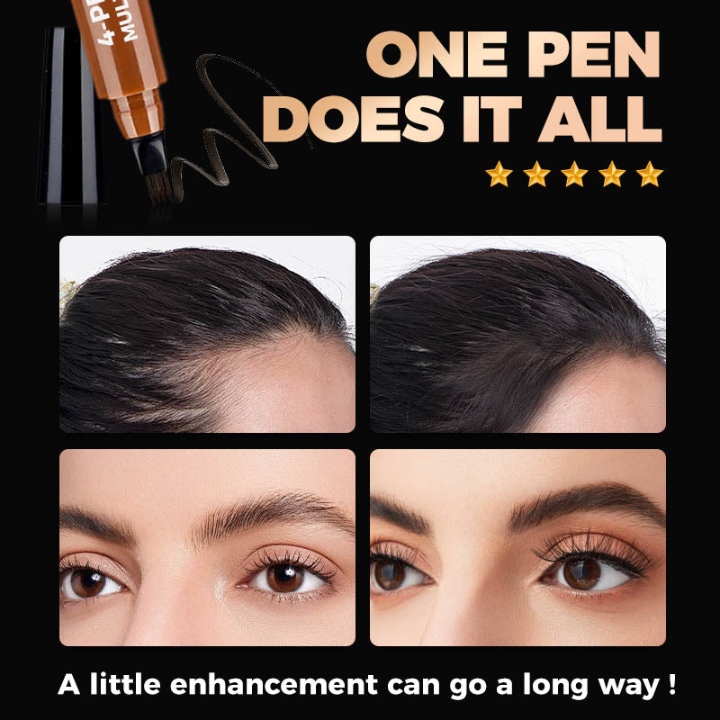 4-Prong Microblading Pen – Natural Hair-Like Brow, Beard & Hairline Filler
