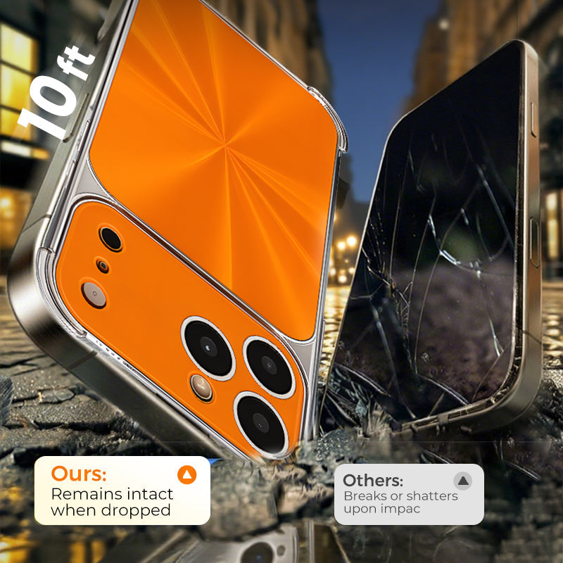 Quad-corner Drop-proof CD-texture Case for iPhone.