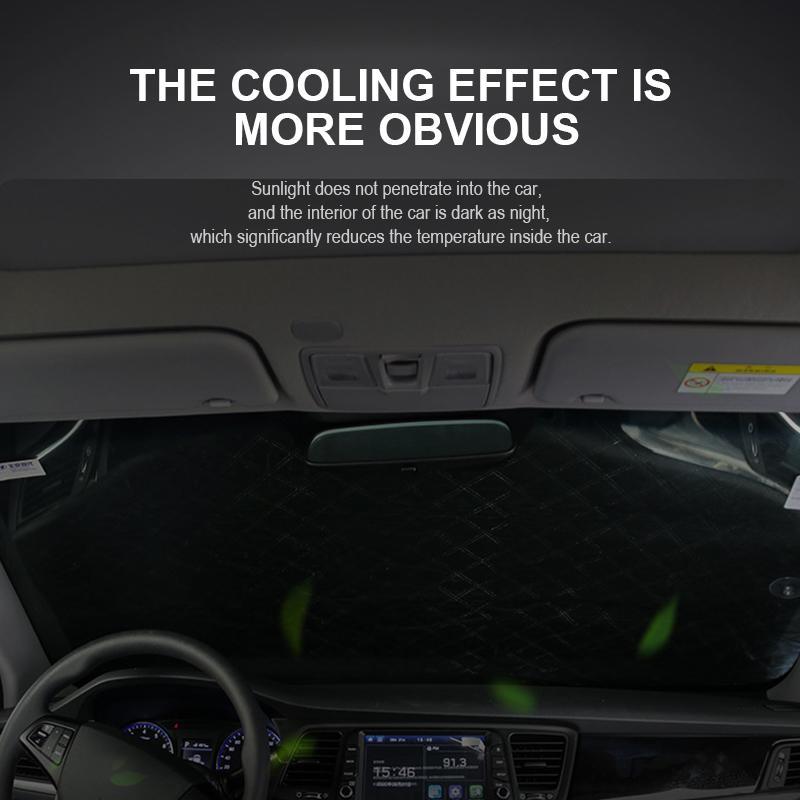 4-Layer Magnetic Windshield Car Cover - Thermal Insulation & Frost Protection with Easy Installation ❄️🔗