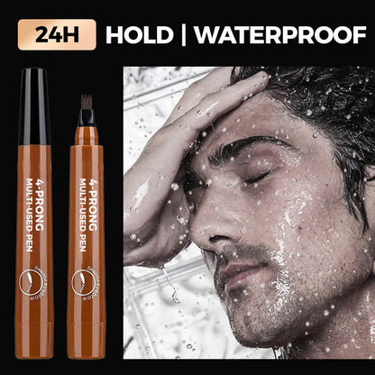4-Prong Microblading Pen – Natural Hair-Like Brow, Beard & Hairline Filler