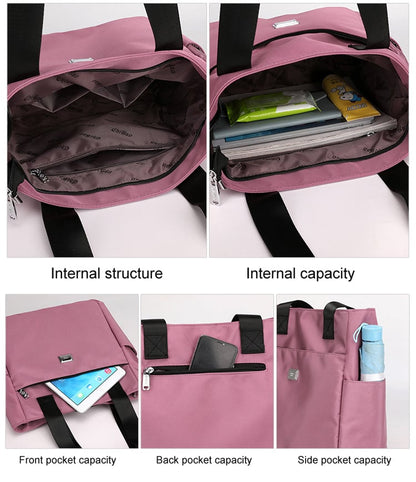 ⏰Hot Sale-50% OFF🔥2023 Large Capacity Waterproof Multi Pocket Nylon Shoulder Bag👜