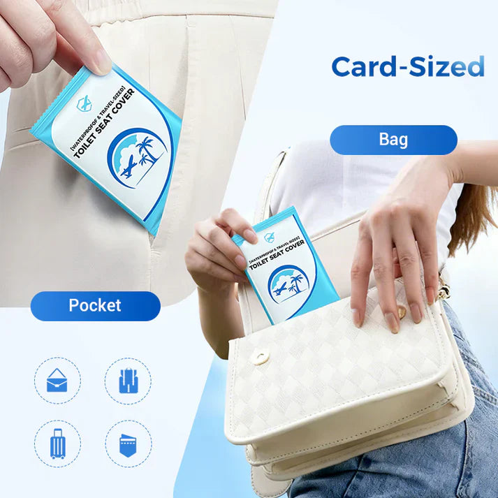 🎁2025 Hot Sale🎁- 50% OFF💥 Disposable Plastic Toilet Seat Cover - No Worry Of Public Toilet Anymore👋