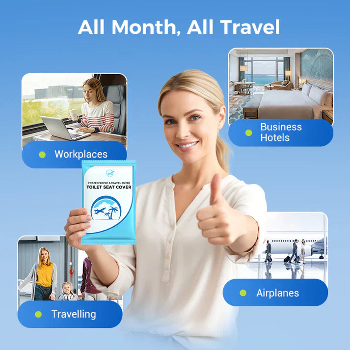 🎁2025 Hot Sale🎁- 50% OFF💥 Disposable Plastic Toilet Seat Cover - No Worry Of Public Toilet Anymore👋