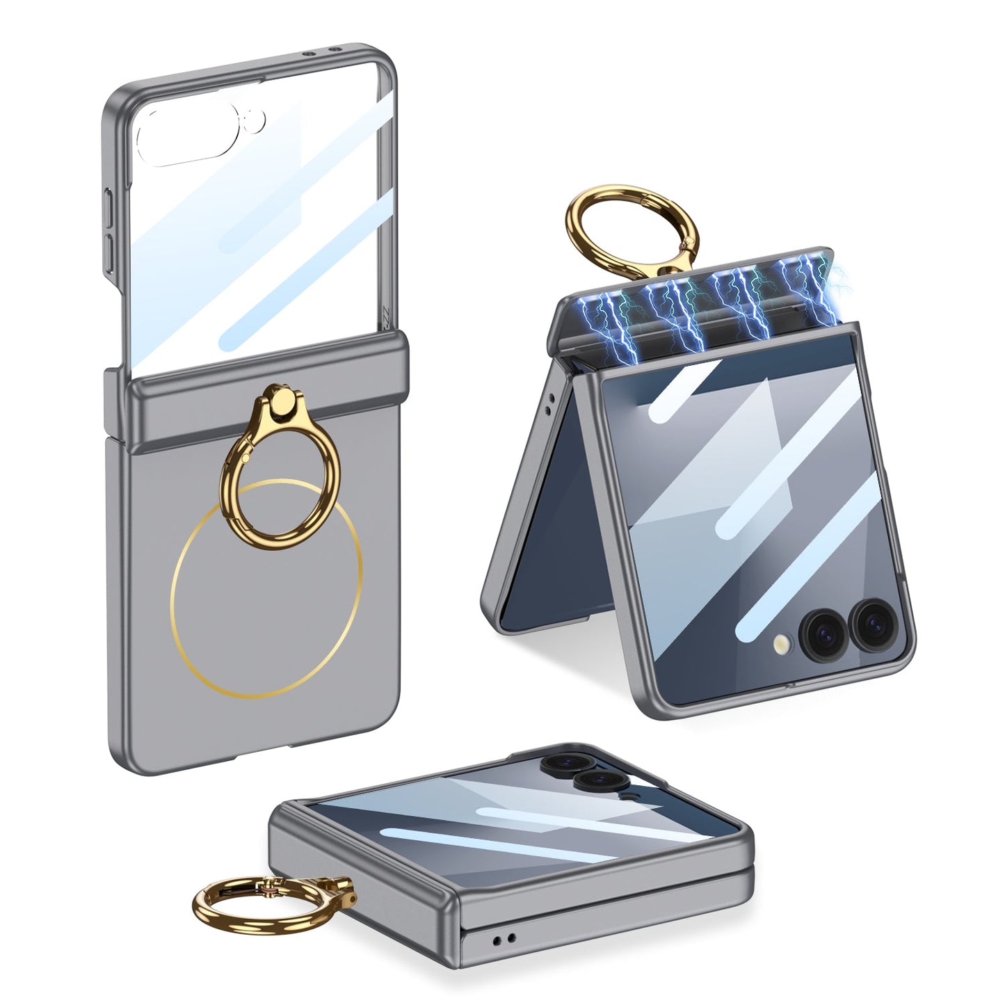 Magnetic All-included Shockproof Phone Cover For Galaxy Z Flip 7/6/5/4/3