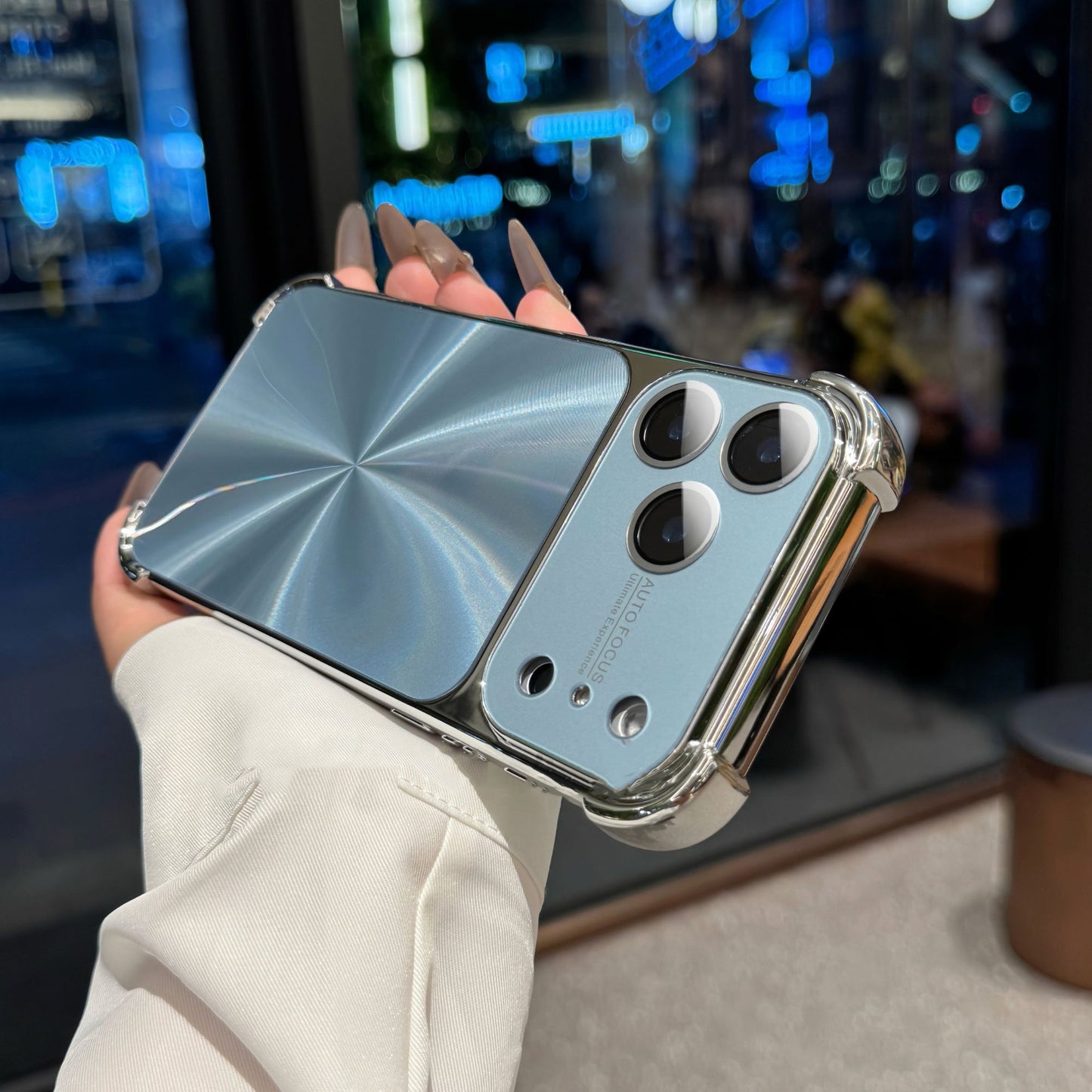 Quad-corner Drop-proof CD-texture Case for iPhone.