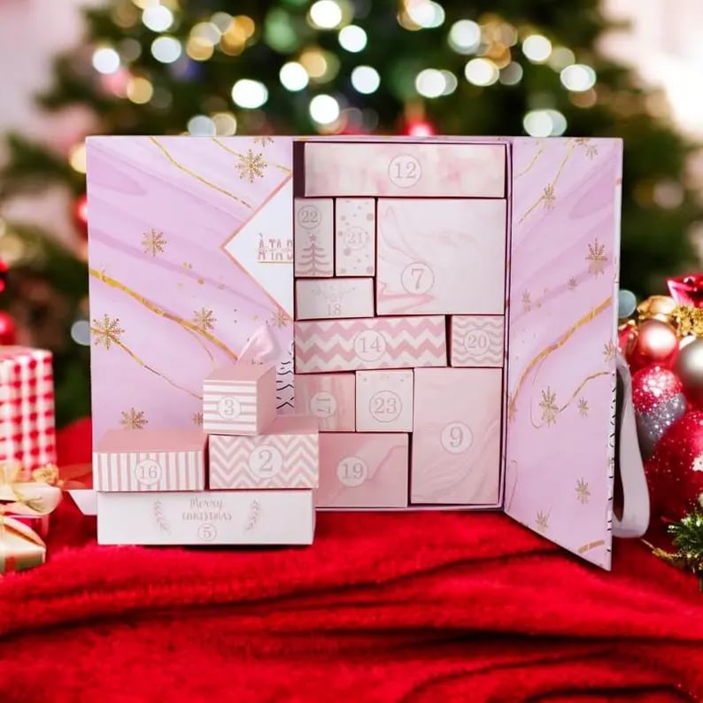 🎁 24 Days of Surprises — Pink Marble Advent Calendar 2025