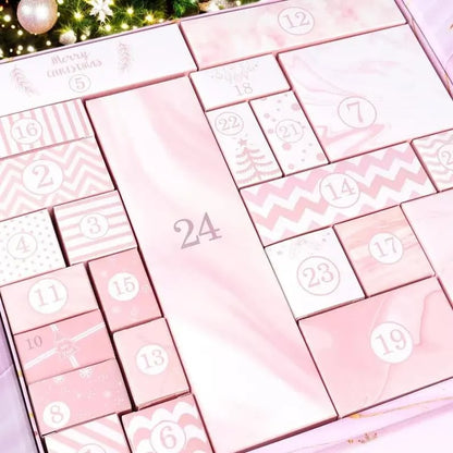 🎁 24 Days of Surprises — Pink Marble Advent Calendar 2025