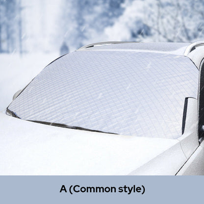 4-Layer Magnetic Windshield Car Cover - Thermal Insulation & Frost Protection with Easy Installation ❄️🔗