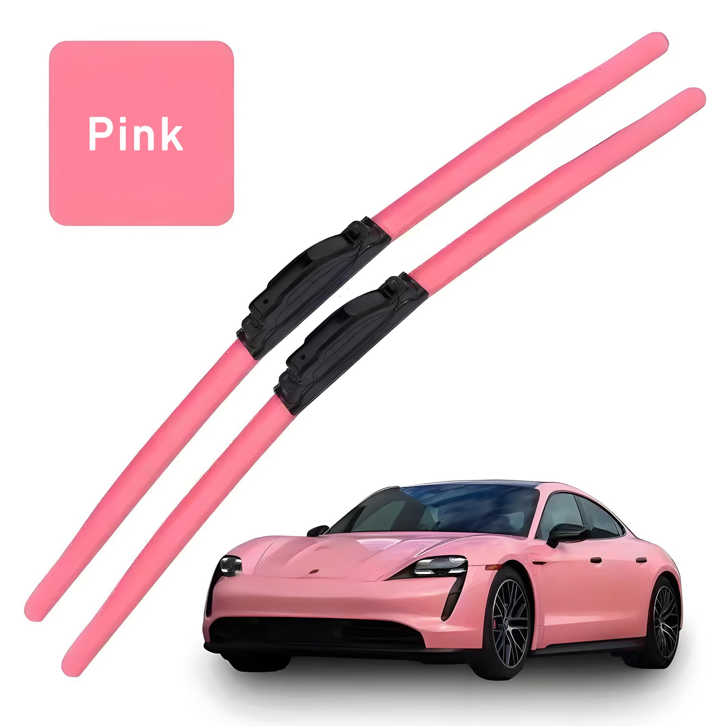 🔥Hot Selling Products of 2025🔥Colourful Silent Windshield Wipers - Easy to install quick-release clip, Durable and Wear-resistant Stylish Design for Clear, Quiet Drives!