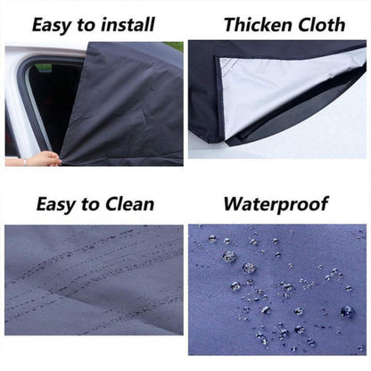 4-Layer Magnetic Windshield Car Cover - Thermal Insulation & Frost Protection with Easy Installation ❄️🔗