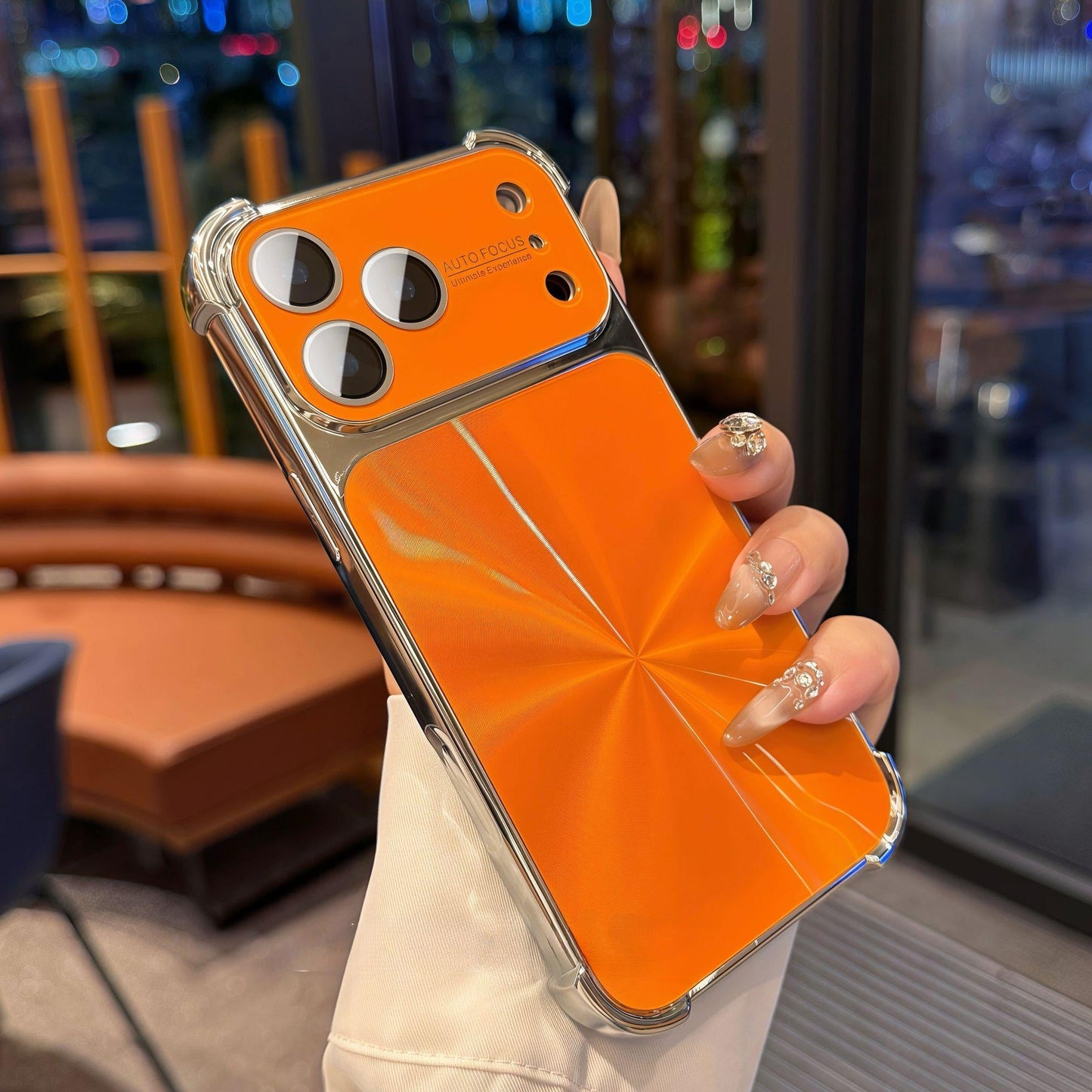 Quad-corner Drop-proof CD-texture Case for iPhone.