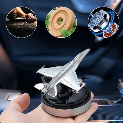 Airplane Solar Energy Rotating Car Air Freshener Scents Diffuser Ornament