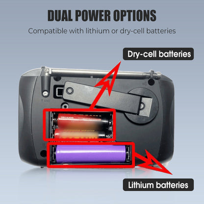 Multi-Function Hand-Crank Solar Emergency Radio
