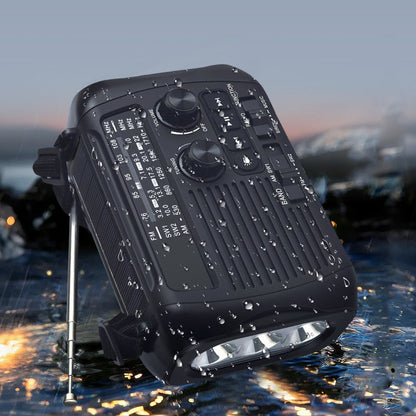 Multi-Function Hand-Crank Solar Emergency Radio