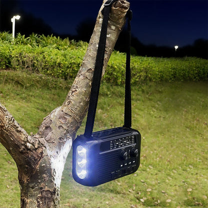 Multi-Function Hand-Crank Solar Emergency Radio