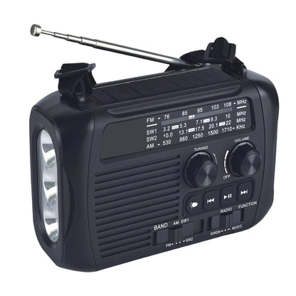 Multi-Function Hand-Crank Solar Emergency Radio