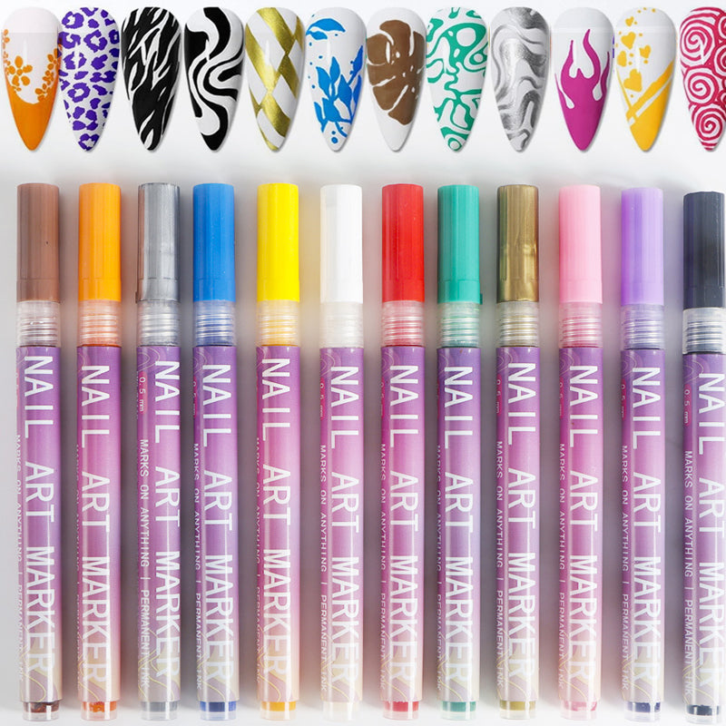 ✨🔥Last Day Special Sale 50% OFF💝Buy 2 get 1 Free✨12 Colors Nail Art Pens Set