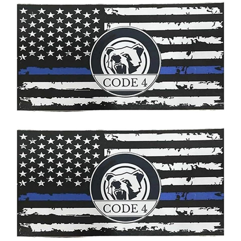 💥Buy 1 Get 1 Free💥5PCS Thin Blue Line Sticker-Code 4