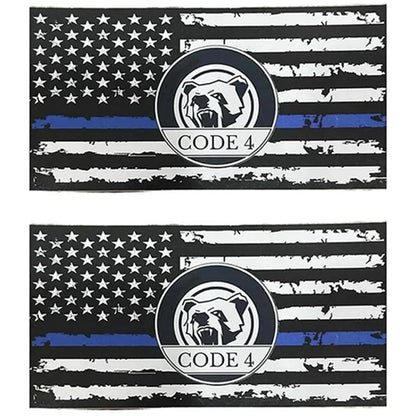 💥Buy 1 Get 1 Free💥5PCS Thin Blue Line Sticker-Code 4