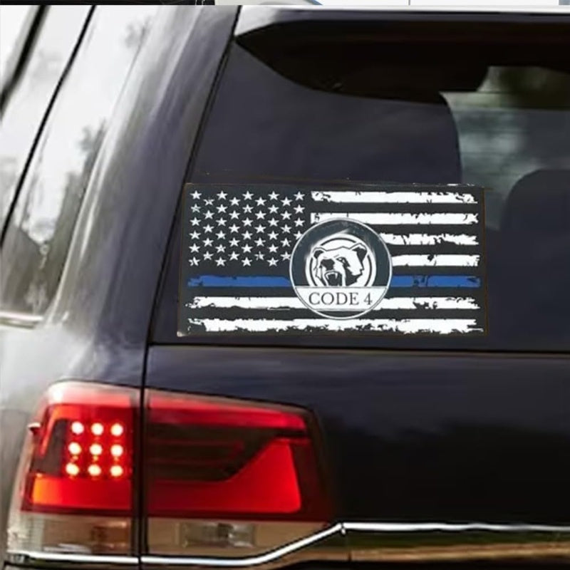 💥Buy 1 Get 1 Free💥5PCS Thin Blue Line Sticker-Code 4