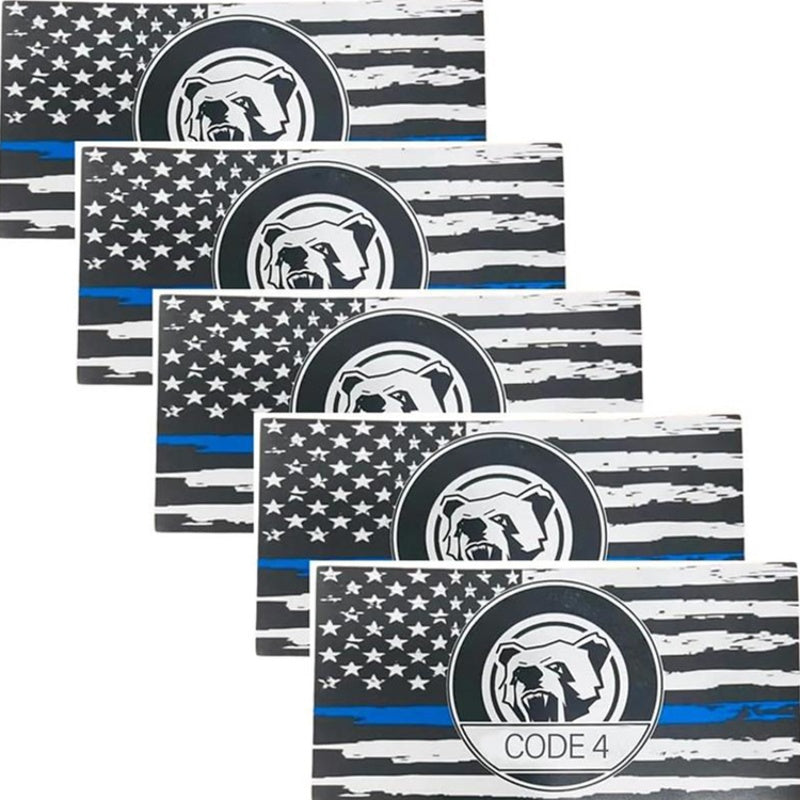 💥Buy 1 Get 1 Free💥5PCS Thin Blue Line Sticker-Code 4