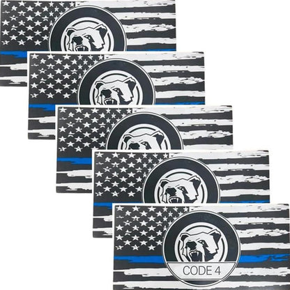 💥Buy 1 Get 1 Free💥5PCS Thin Blue Line Sticker-Code 4