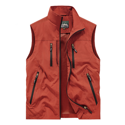 ⏰Limited Time Sale 50% OFF🔥🧥Men's Oversized Sleeveless Vest Jacket With Pockets