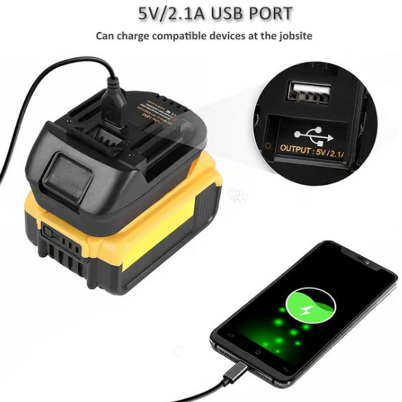 🔋 50% OFF NOW! ⚡ 18V Lithium Battery Adapter - Universal Compatibility with Power Tools, Lightweight & Long-Lasting 🛠️📦
