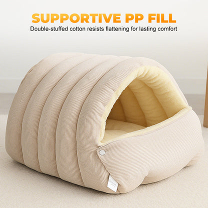 Warmth Cozy Comfort  Plush Pet Cave