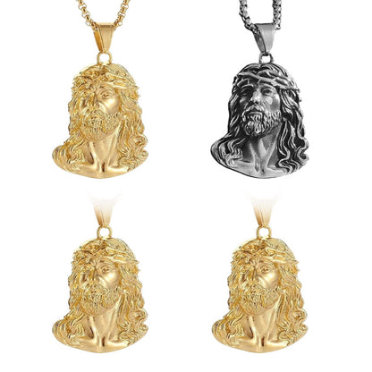 ✝️Best Gift✨Jesus Head Pendant Necklace