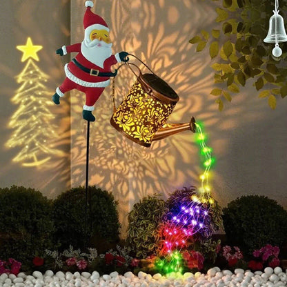 Solar-Powered Santa Claus Garden Stake Light