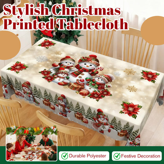 ✨Christmas Special 50% OFF!!🎁Stylish Christmas Printed Tablecloth🔥
