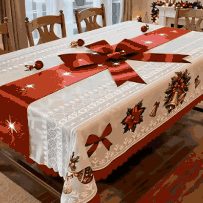 ✨Christmas Special 50% OFF!!🎁Stylish Christmas Printed Tablecloth🔥